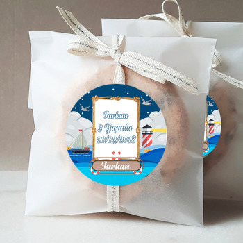 Denizci Gece Temalı Sticker