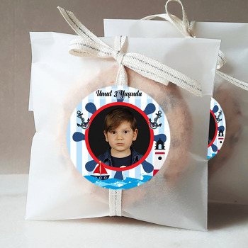 Denizci Temalı Doğum Günü Sticker