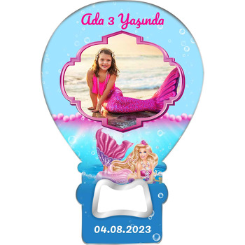 Denizkızı ile Pembe İnciler Temalı Balon Magnet Açacak