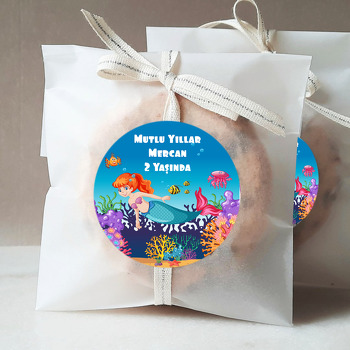 Denizkızı Ve Mercanlar Temalı Sticker
