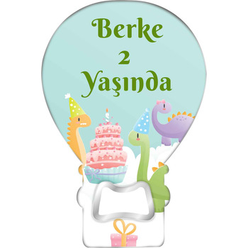 Dinazor Partisi Temalı Balon Ahşap Magnet 