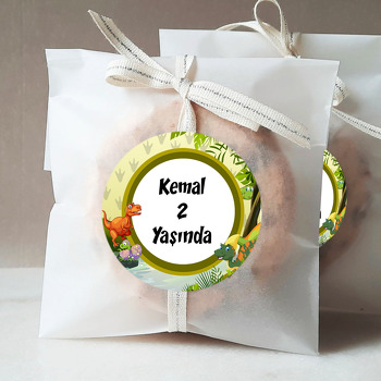 Dinozorlar Temalı Parti Süs Sticker