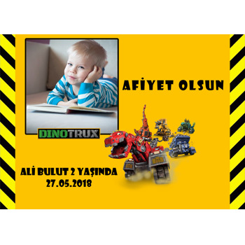 Dinotrux Temalı Doğum Günü Amerikan Servis