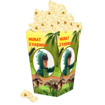 Dinozor Dünyası Temalı Popcorn Kutusu