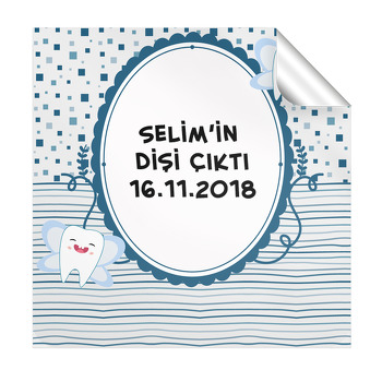 Diş Perisi Buğdayı  Kare Etiket