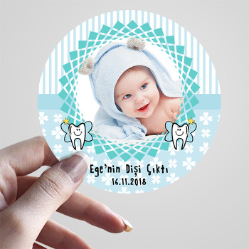 Zahn Gastgeschenk Baby Sticker Dis Bugdayi Dis Sekeri Babyparty ilk dis 10x 1 