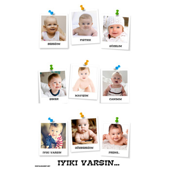 Dokuz Fotoğraflı Pano Magnet