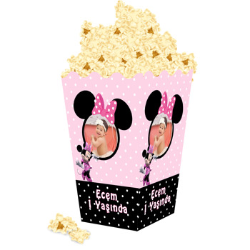 Minnie Mouse Temalı Popcorn Kutusu