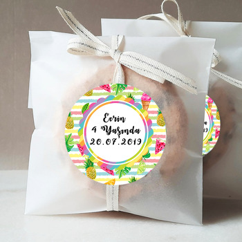 Egzotik Meyveler Temalı Sticker