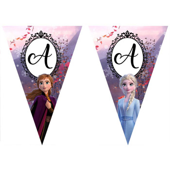 Elsa Karlar Ülkesi Temalı Parti Banner