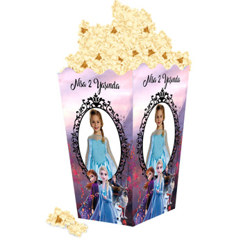 Elsa Karlar Ülkesi Temalı Popcorn Kutusu