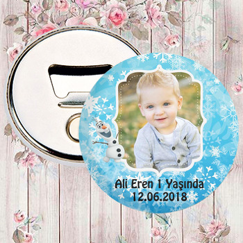 Elsa Mavi Fon Olaf Temalı Magnet Açacak