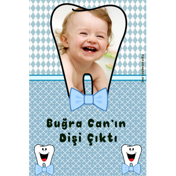 Erkek Bebek Diş Buğdayı Temalı Magnet