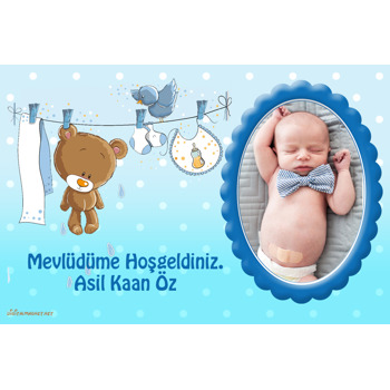 Erkek Bebek Hoşgeldin Magnet