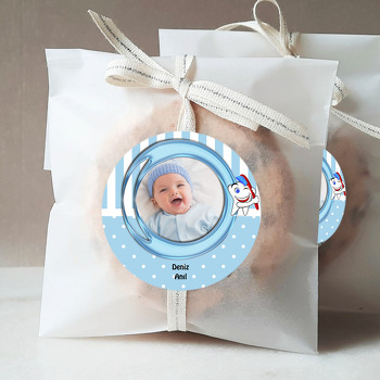 Erkek Bebek İçin Diş Buğdayı Sticker