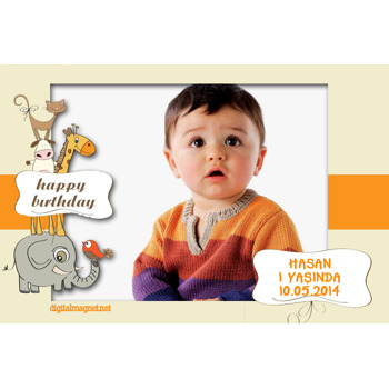 Fil ve Zürafa Temalı Magnet