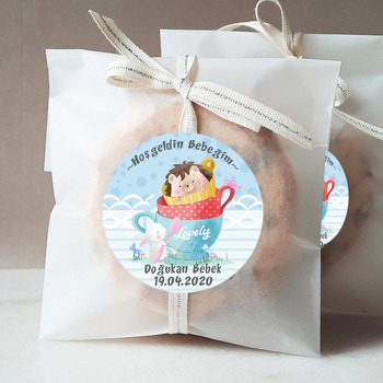 Fincanda Sevimli Kirpi Temalı Sticker