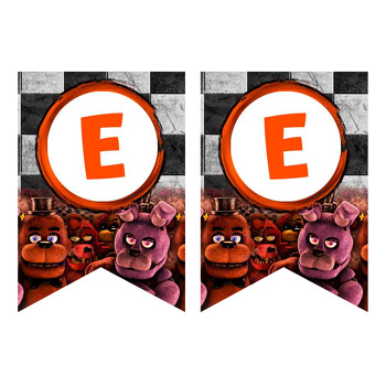 Five Nights At Freddys Temalı Flama Banner