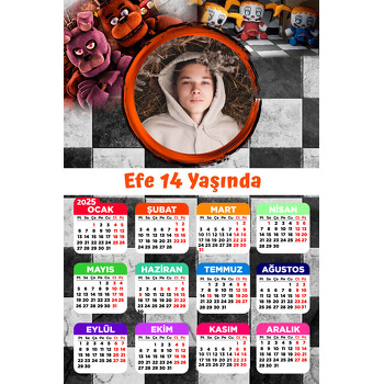 Five Nights At Freddys Temalı Takvim Magnet