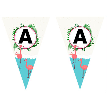 Flamingo Yeşil Temalı Parti Banner