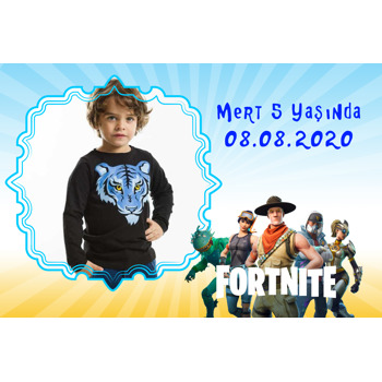 Fortnite Temalı Doğum Günü Magnet