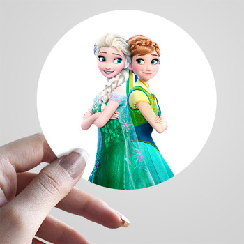Elsa Ve Anna Temalı Sticker