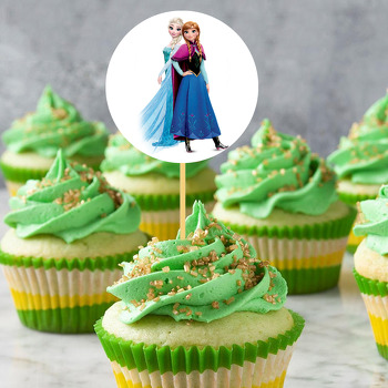 Frozen Elsa Ve Anna Temalı Kürdan Süs