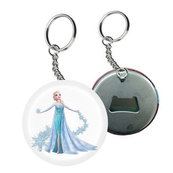 Frozen Elsa Ve Kristal Temalı Arkası Açacak Anahtarlık