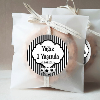 Futbol Siyah Beyaz Temalı Sticker