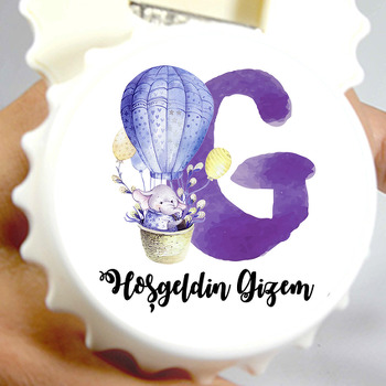 G Harfi  Temalı  Kapak Şekilli Magnet Açacak