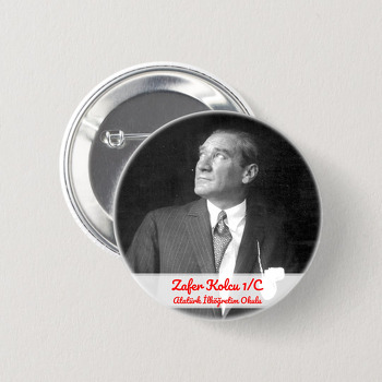 Gazi Mustafa Kemal Atatürk Temalı İğneli Buton Rozet