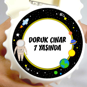 Gezegenler Temalı Kapak Şekilli Magnet Açacak