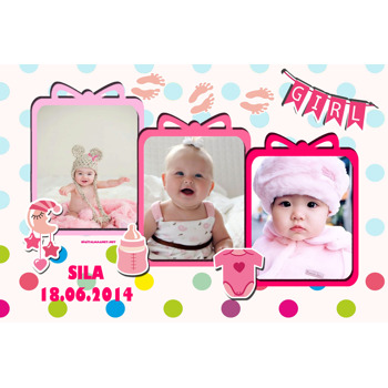 Girl Pano Magnet