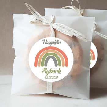 Gökkuşağı Natural Ton Temalı Sticker