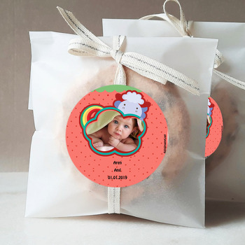 Gökkuşağı Temalı Bebek Sticker