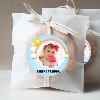 Gökkuşağı Temalı Resimli Sticker