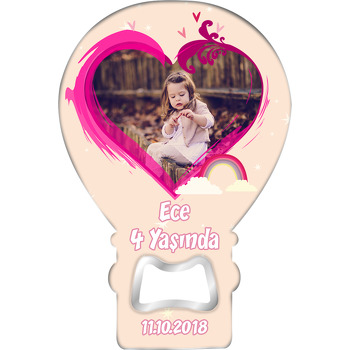 Gökkuşağı  ve Kalp Temalı Balon Magnet Açacak