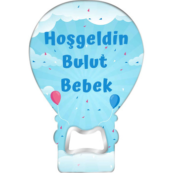 Gökyüzünde Konfetiler Temalı Balon Magnet Açacak