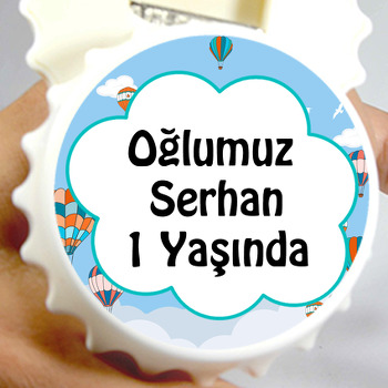 Gökyüzündeki Balonlar Temalı Kapak Şekilli Magnet Açacak