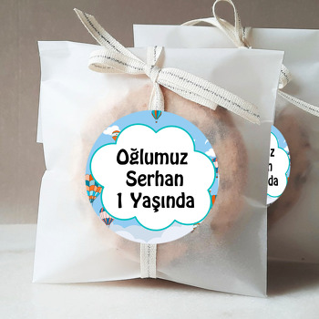 Gökyüzündeki Balonlar Temalı Sticker