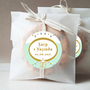 Gold Atlı Karınca ile Soft Yeşil Fon Temalı Sticker