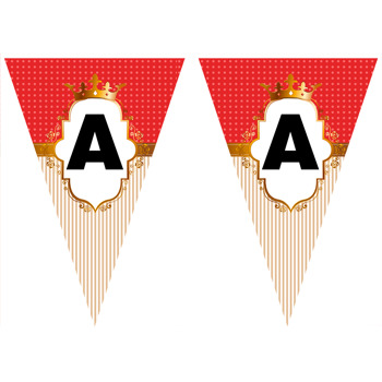 Gold Çerçeveli 6 Ay Kınası Temalı Parti Banner