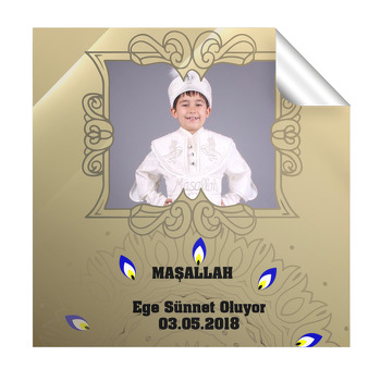 Gold  Desen Sünnet  Kare Etiketi