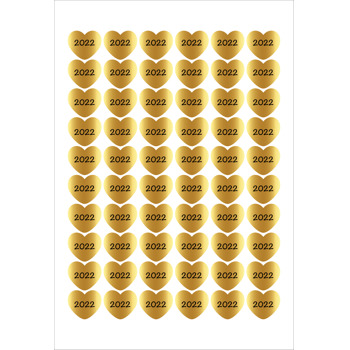 Gold Kalp Temalı Şekilli Sticker
