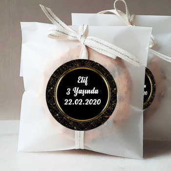 Gold Siyah Temalı Sticker