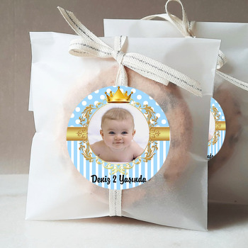 Gold Taç Prens Temalı Resimli Sticker