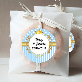 Gold Taç Prens Temalı Sticker