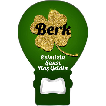 Gold Yonca Temalı Balon Magnet Açacak