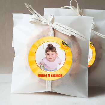 Gözlüklü Güneş Temalı Sticker