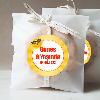 Gözlüklü Güneş Temalı Sticker
